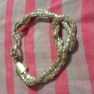 Silver tone bracelet